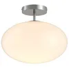 Image de Plafonnier - Lindby - lampe de plafond - Verre - nickel satiné blanc