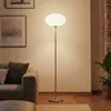 Image de Lampadaire salon - Lindby - lampe sur pied - Verre - nickel satiné blanc