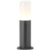 Image de Lucande Luminaire extérieur Obbie à intensité variable (Moderne) en Noir Aluminium (1 lampe à E14) Borne lumineuse borne luminaire