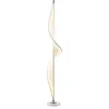 Image de LED Lampadaire Tissu Edano à intensité variable (Moderne) en Blanc Textile e. a. pour Salon & Salle manger (1 lampeà) Sur Pied