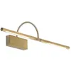 Image de Éclairage de tableau ampoules LED - Lucande - applique murale pour tableau - Aluminium - laiton