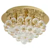 Image de Lindby Plafonnier Gillion à intensité variable (Moderne) en Doré Cristal e. a. pour Salon & Salle manger (à 4 lampes G9) cristal