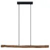 Image de Suspension ampoules LED - Lindby - lampe suspendue - Bois - 120 x 6 x 5 5 cm - noir mat bois