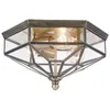 Image de Plafonnier encastré - Zeil - Bronze - 3 lumières - IP43 - E27 - 60W