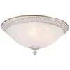 Image de Plafonnier - Pascal - Blanc avec Or - 3 Lumières - E27 - 40W