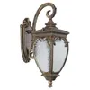 Image de Maytoni Fleur Lanterne murale dextérieur noire avec or IP44