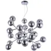 Image de Suspension - Maytoni - Lustre 24 Lampes - Design Moderne - Armature en Métal - Abat-jour en Verre