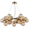 Image de Suspension - Maytoni - Luminaire moderne - Métal or - Verre - 25 ampoules G9