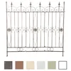 Image de Clôture de jardin Mangold en fer 125 x 115 cm - CLP - Bordure dextérieur élégante - Marron antique