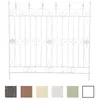 Image de Clôture de jardin Mangold en fer 125 x 115 cm - CLP - Bordure dextérieur élégante Blanc