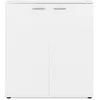 Image de CALICOSY - Meuble à chaussures 2 portes - 24 Paires - L100 x H110 cm - Blanc