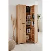 Image de Meuble à chaussures LUGO - Décor chêne artisan - L74 x P34 x H1815 cm - Capacité 32 Paires