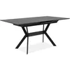 Image de Table extensible - HARO - Rectangulaire - 10 personnes - 160/200 x 76 x 90 cm - Noir / Pierre foncé