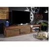 Image de Meuble TV - Bois massif de manguier laqué (Marron) - AMSTERDAM 01