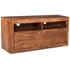 Image de Meuble TV - Bois massif de palissandre ciré (Noisette) - TORONTO 219