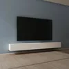 Image de Mai & Mai Meuble TV Suspendue Armoire avec Soft-Close Table TV pour le Salon Blanc Mat 300x402x30 cm TC002