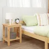 Image de Table de Chevet en Bois Massif de Pin Table dAppoint Bout de Canapé Chevet avec Espace de Rangement Homestyle4u