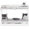 Image de Lit superposé avec matelas et coffre de rangement Lit superposé 90 x 200 cm Lit mezzanine Lit superposé Lit denfant