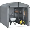 Image de Abri de Jardin - SoBuy - KLS11-L-DG - Imperméable - 159x219x165 cm - Gris