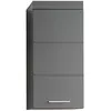 Image de Meuble de salle de bain Rangement haut - 1 porte - Gris - L 37 x P 23 x H 77 cm - AMANDA