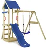 Image de Tour de jeux WICKEY TinyWave pour tout-petits avec balançoire et toboggan 175 cm bleu  10 ans de garantie*