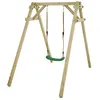 Image de Balançoire simple WICKEY Smart One en bois avec siège réglable vert   10 ans de garantie*