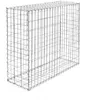 Image de Wiltec Gabion   100 x 100 x 30 cm   Largeur maille 5 x 10 cm   Mur Paroi en pierre Bordure de jardin Espalier à Grillage métalliqu