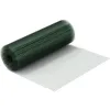 Image de Wiltec Grillage à mailles métalliques   Vert   Maille carréess de 12 x 12 mm   Rouleau 25 m   Hauteur 100 cm   Acier galvanisé   Tre