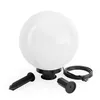 Image de Wiltec Lampe boule extérieure   300 x 300 x 510 mm   Ø 30 cm   Luminaire ronde de jardin avec piquet   Lampadaire IP44 avec Douille