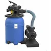 Image de Wiltec Filtre à sable et particules   250 W   capacité 14 l / 10 kg   10 000 l/h   avec Vanne 5 positions et Pompe de filtrage auto-