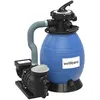 Image de Wiltec Filtre à sable et particules   370 W   capacité 26 l / 20 kg   13 200 l/h   avec Vanne 5 positions et Pompe de filtrage auto-