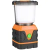 Image de Toboli Lampe de camping à piles 95 x 100 x 188 mm avec 4 modes d’éclairage portée 5 m angle 360° Lanterne LED extérieure avec gr