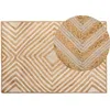 Image de Tapis en jute et coton beige 140 x 200 cm PIRLI