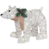 Image de Décoration LED ours polaire pour extérieur 34 cm blanc SIVULA