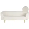 Image de Canapé 3 places en tissu bouclé blanc LOEN