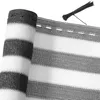 Image de Brise vue 14 x 10 m Gris-blanc Tissu HDPE Pare-soleil brise-vue jardin balcon Protection UV vent