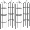 Image de Gardebruk 4x Tuteurs de jardin 200 cm Colonne rosiers Support pour plantes grimpantes Ø 40 cm Obélisque de jardin