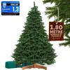 Image de CASARIA® Sapin de Noël artificiel Premium XL 180x110cm support arbre de Noël imitation parfaite densité branche PE PVC Mix déco Noël