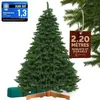 Image de CASARIA® Sapin de Noël artificiel Premium XXL 220cm certifié FSC® support arbre Noël imitation parfaite branches PE PVC décoration