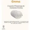 Image de EMMA Couette Printemps & Automne Emma 200x200 cm Douce Enveloppante Respirante Aérée Lavable en Machine