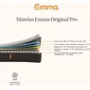Image de EMMA Matelas Original Pro 180x200 Confort Premium Ressorts + Mémoire de Forme 7 Zones 7 Couches Thermo-régulant 27cm