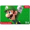 Image de Carte cadeau numérique de 75  à utiliser sur le Nintendo eShop