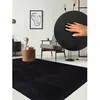 Image de the carpet Relax tapis moelleux à poils courts antidérapant lavable à 30 degrés Noir 160 x 220 cm