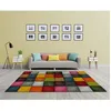 Image de Tapis de Salon à Poils Courts - THE CARPET - Belis - Multicolore - 120x170 cm - Rectangulaire