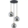 Image de Suspension - Lindby - lampe suspendue - Verre - bronze gris fumée
