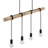 Image de Suspension - Lindby - lampe suspendue - Bois - bois noir mat