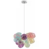 Image de Lucande Suspension en verre Diborah à intensité variable (Moderne) Multicolore Verre e. a. pour Salon & Salle manger (à 3 lampes