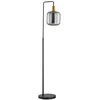 Image de Lindby Lampadaire Nimbora (Moderne) en Noir Métal e. a. pour Salon & Salle à manger (1 lampeà E27) Sur Pied Lampe a de Sol