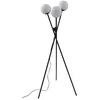 Image de Lampadaire salon - Lucande - lampe sur pied - Verre - noir blanc