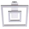 Image de LED Plafonnier Madamo (Moderne) en Blanc Aluminium e. a. pour Salon & Salle à manger (à 2 lampes) Eclairage Lampe Luminaire